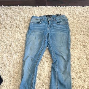 Zara light wash skinny jeans. Worn once. Size 8
